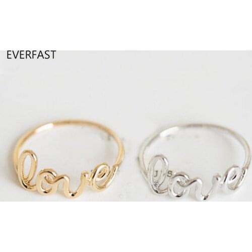 3pc/Set Cute Letter LOVE Ring Fashion Finger Rings Set Women Jewelry Accessories Anillos Mujer Free Shipping