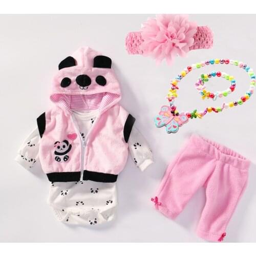 NPK reborn Baby Doll clothes Accessories Design for 20 -22 inch Reborn Baby Doll Girl Doll Clothes Sets extra jewelry gifts
