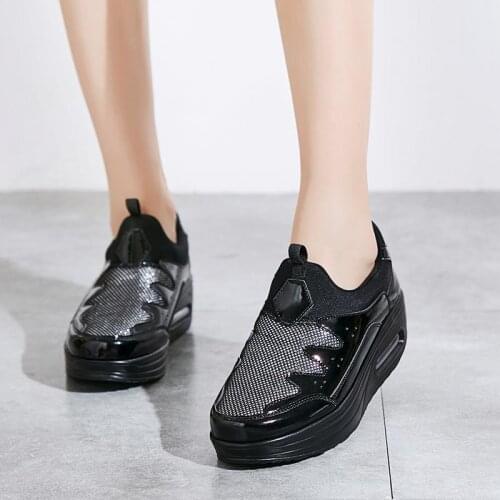 Summer Air Cushion Women Sneakers Women Platform Sport Shoes Running Femme Sports Shoes for Women Black Athletic Tennis A-1193