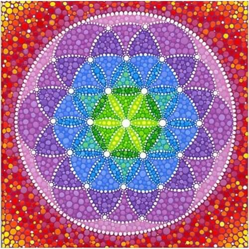 Mandala Diamond Embroidery Painting Abstract Full Mosaic Stones Sticker Wall Decor Puzzle Picture Toy Diamond Dotz Large Size