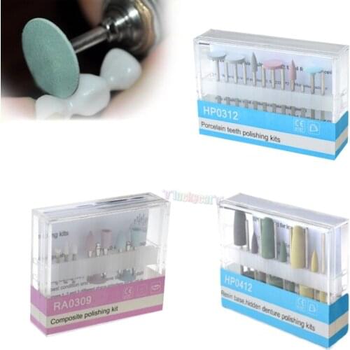 1Box Dental Porcelain Teeth Polishing Kit Used for Dental Low-Speed Handpiece Teeth Whitening Oral Hygiene 4 types
