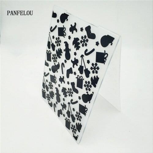 PANFELOU Easter Easter figures Embossing folders Plastic For Scrapbooking DIY Template Fondant Cake Photo Album Card Making