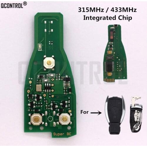 QCONTROL Car Remote Smart Key Fob Circuit Board for Mercedes Benz Supports NEC and BGA type Car Remote Controller Year 2000