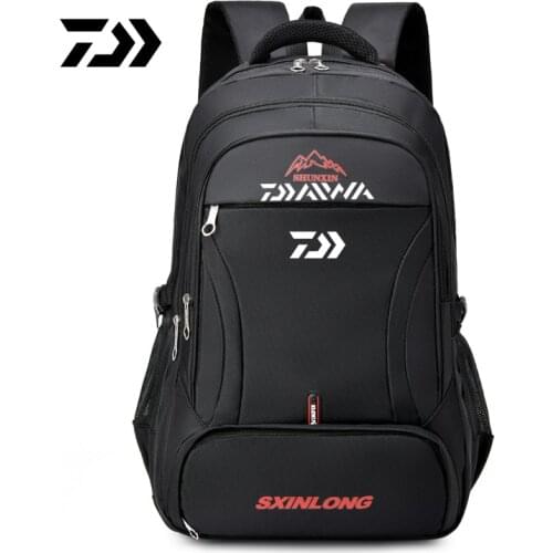 Daiwa Mens Leisure Travel Business Travel Outdoor Mountaineering Fishing Bag Large Capacity Backpack