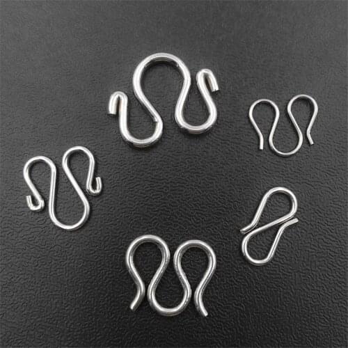 100pcs Stainless Steel W-shaped Connection Buckle Connection for Bracelet Necklace DIY Jewelry Finding