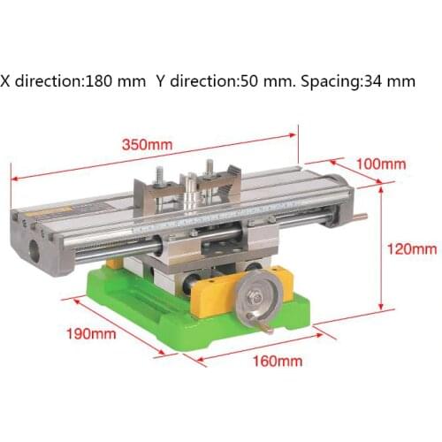 Precision X Y Compound Slide Table Milling Working Cross Vise Worktable Milling Machine Compound Drilling For Bench Drill