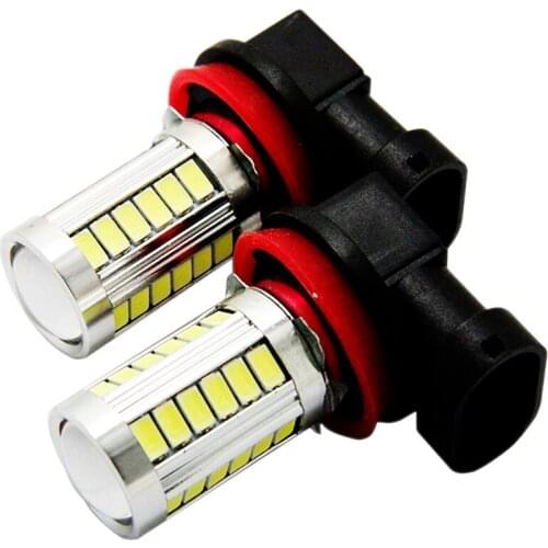 WTS 2Pcs Car Lamp H8 H11 Led in headlight Bulb for Fog Lights 6000K 12V White DRL Daytime Running Auto motorcycle Light Bulbs