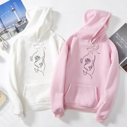 Hoodies Women Hoody Simple All-match Leisure Oversize Korean Warm Kawaii Womens Loose Streetwear Sweatshirts Sudaderas