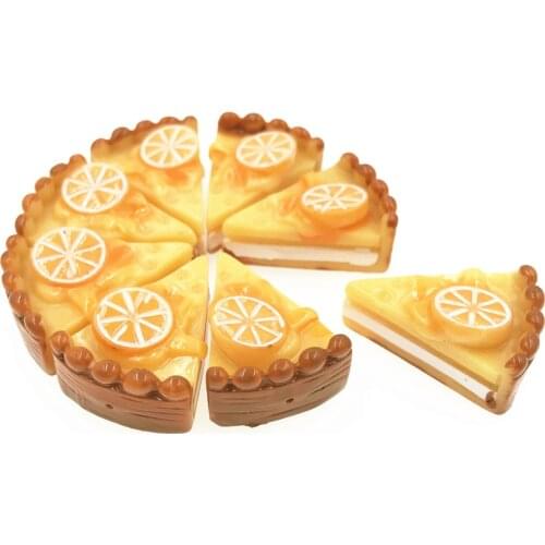 10Pcs/lot Artificial Food Flat Back Resin Cabochon Miniature Cake Flatback Resin Cabochons for Phone Decoration DIY Scrapbooking