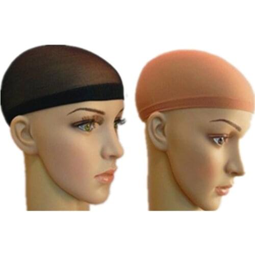 2Pcs cap Mesh Cap wig cap for making wigs Weaving Cap Hair Net Elastic Nylon Breathable Mesh Hairnets for Christmas Cosplay
