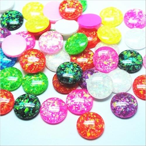 20pcs Plastic Cabochons hot acrylic cabochons new designs beads accessories 20mm coin shape cabochons