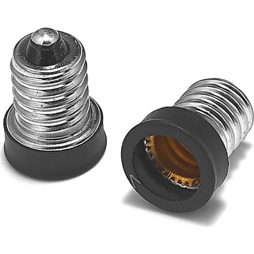 E14 to E12 Adapter E14 to E12 Lamp Holder Power Adapter Converter Base Socket LED Light Bulb Extend Plug