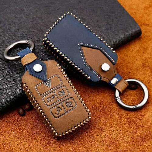 Genuine Leather Car Key Cover key Case for Land Rover Range Rover Evoque Discovery Sport 5 2018 2019 2020