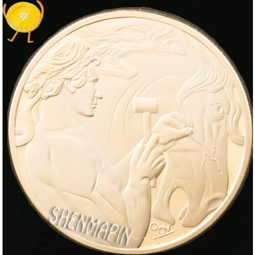 Man and Pegasus Legend Commemorative Coin Culture Art Gold Coins Collectibles Home Decorations