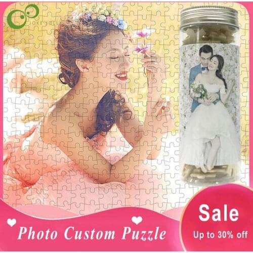 Photo Custom Wooden Personalized Jigsaw Puzzle Tube Puzzle Picture DIY Toys for Adults Decoration Collectiable Gift GYH