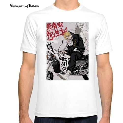New Arrival Tokyo Digtial Art tshirt Draken Tokyo Revengers Ride motorcycle Anime Classic men T-Shirt Summer Streetwear clothing