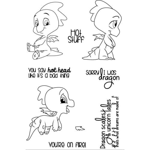 Hot stuff Transparent Clear Silicone Stamp/Seal for DIY scrapbooking/photo album Decorative clear stamp A197