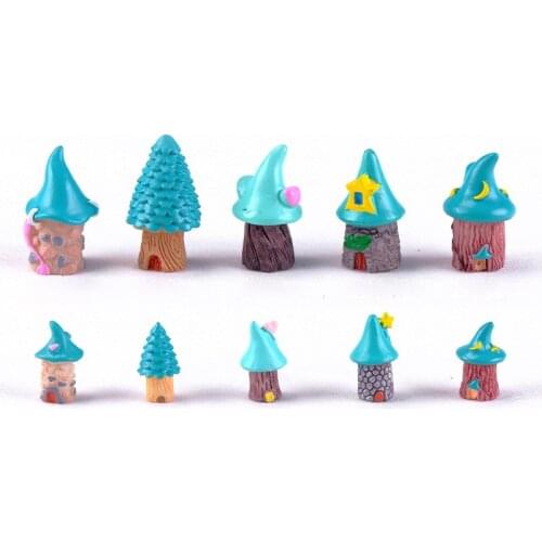 Cute Mini House Miniatura Dollhouse Garden Home Bonsai Decoration Miniature Craft Ornament Micro DIY Cake Decor