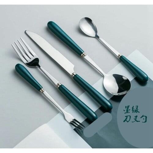 4pcs/24pcs Kitchen Utensils Sets Cutlery Set Stainless Steel Fork Spoons Knife Teaspoons Dinnerware Tableware Sets Wholesale