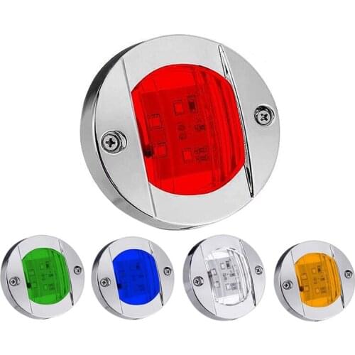 Navigation Lights LED Side Marker Light Waterproof Marine Boat Yacht Round Transom Anchor Stern Lights