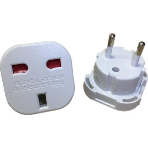 New Free Shipping UK to EU plug adapter AC Power Plug Portable UK to EU Travel Adapter Socket 10A/16A 240V UK to EU Plug Adapter