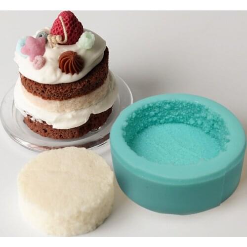 PRZY Simulation Bread Toast DIY Dessert Candle Silicone Mold Cake Base Molds Handmade Clay Resin Mould