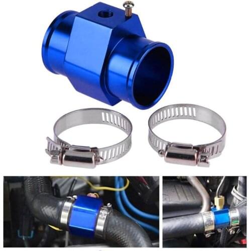 Blue Universal Car Auto Water Temperature Temp Sensor Gauge Joint Pipe Radiator Hose Meter Tube Connector Adapter Kit Parts