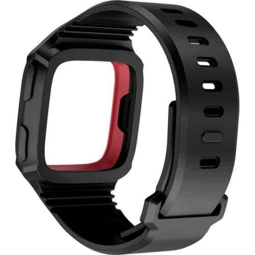 Replacement Sports Silicone Adjustable Watch Band Wrist Strap for Fitbit Versa Wearable Devices Smart Accessories