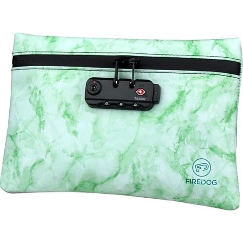 Smell Proof Bag Waterproof Leather Tobacco Pouch With Combination Lock For Herb Odor Proof Stash Container Case Storage #W0