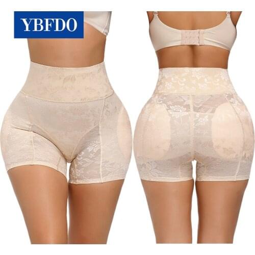 YBFDO Fake Ass Padded Butt Lifter Fake Hip Shapwear Women Underwear Lingerie Body Shaper Lady Sponge Padded Butt Push Up Panties