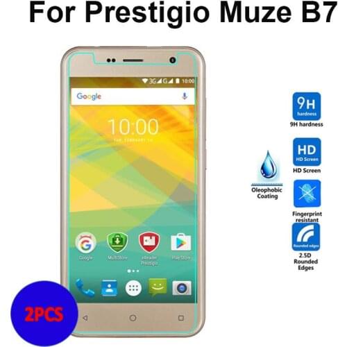 2PC For Prestigio Muze B7 Tempered Glass Screen Protector 2.5d Safety Protective Film For Psp 7511 Duo On B 7 PSP7511DUO PSP7511