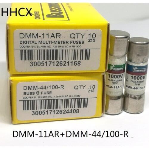 1pair= DMM-11AR + DMM-44/100-R 1000VAC/DC FAST-ACTING FUSE FOR FLUKE MULTIMETER 11A+440mA