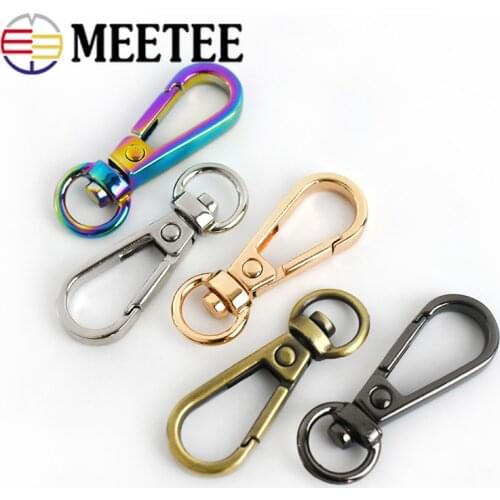 10/20pcs 8x38mm Bags Buckles Metal Dog Collar Swivel Trigger Clips Handbag Strap Lobster Clasp Connector DIY Leather Accessories