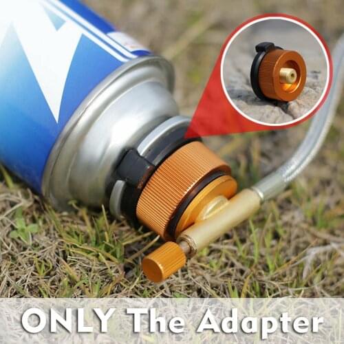 28*42mm Picnic Burner Durable Automatic Camping Cans Adapter Cartridge Gas Fuel Canister Stove Aluminum Alloy Converter Head