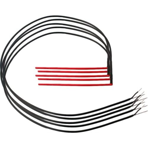 5 Pieces No Plug Under Saddle Piezo Pickup Cable for Acoustic Guitar DIY Accessory