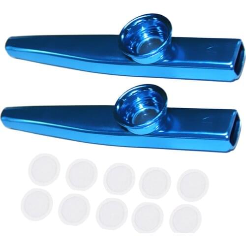 Aluminium Alloy Kazoo with Diaphragm Blue
