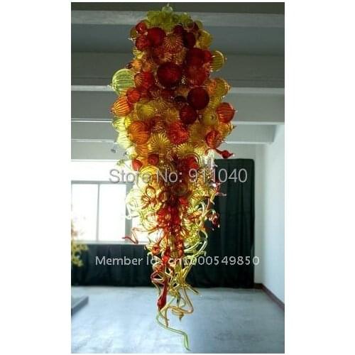Large Glass balls and glass pipe DIY blown glass chandelier lighting Fixture