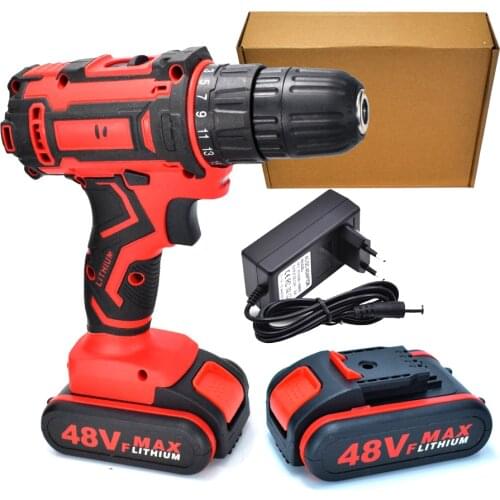 New 21V Cordless Drill Electric Screwdriver Mini Wireless Power Driver DC Lithium-Ion Battery 3/8-Inch 2 Speed