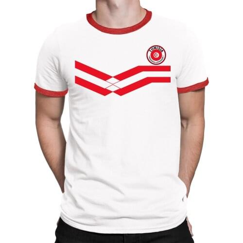 Summer Fashion Teen Male Short Sleeve Pattern T-Shirt Tunisia 2019 MenS T-Shirt Footballer New Style Retro Casual T Shirt