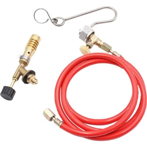 Hot YO-for Mapp Gas Turbo Torch Plumbing Turbo Torch with Hose for Solder Propane Welding Kit