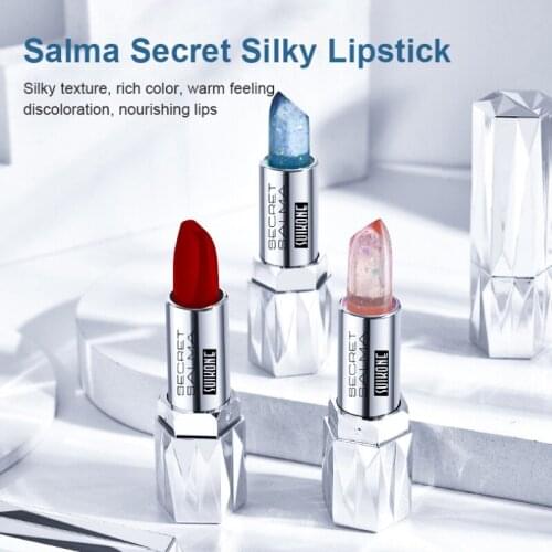 Jelly Temperature Change Lipstick Velvet Two-color Moisturizing Nourishing Lip Balm Long-wearing Easy To Color Lip Makeup TSLM1