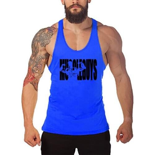 Tank Tops Sport Vest Singlet Solid Cotton Muscle Undershirt Clothing Bodybuilding Men Mesh Gyms Shirt Fitness Sleeveless Shirt