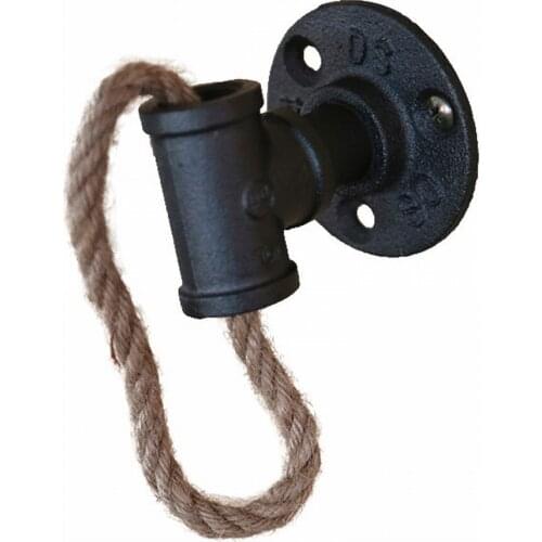 Iron Pipe Furniture Handles Antique Industrial Style Retro Vintage Bar Classic Cabinet Cupboard Drawer Knobs for Door Kitchen