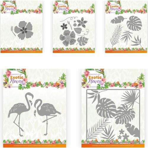 Piggy Craft metal cutting dies cut die mold Flower leaf decoration Scrapbook paper craft knife mould blade punch stencils dies