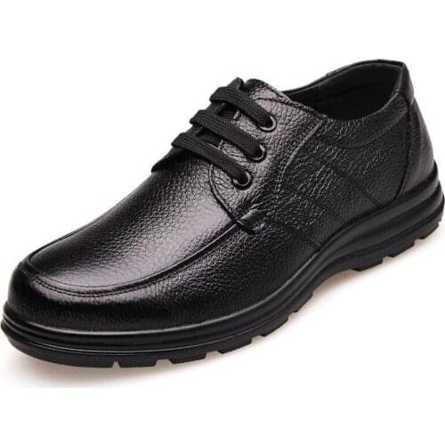 Youth kitchen work shoes Chef shoes non-slip waterproof anti-oil leather shoes wear breathable casual mens shoes