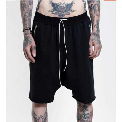 28-44 2020 New Mens Burr Low Crotch Pants Zipper Pocket Sweatpants Fashion Casual Beach Singer Costumes
