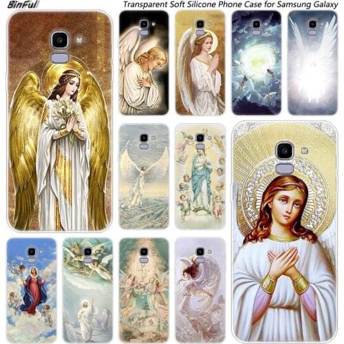 Hot The Guardian Angel Soft Silicone Case For Samsung Galaxy J8 J6 J4 2018 J2 Core J5 J6 J7 Prime J3 2016 2017 EU J4 Plus Cover