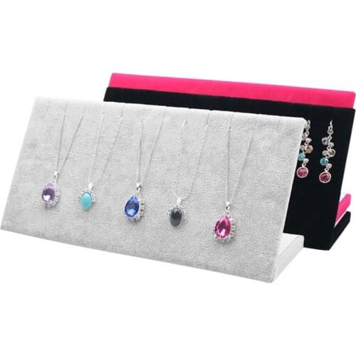 Necklace Pendant Display Stand Women Jewelry Organizer Holder Storage Case Bracelet Display Rack
