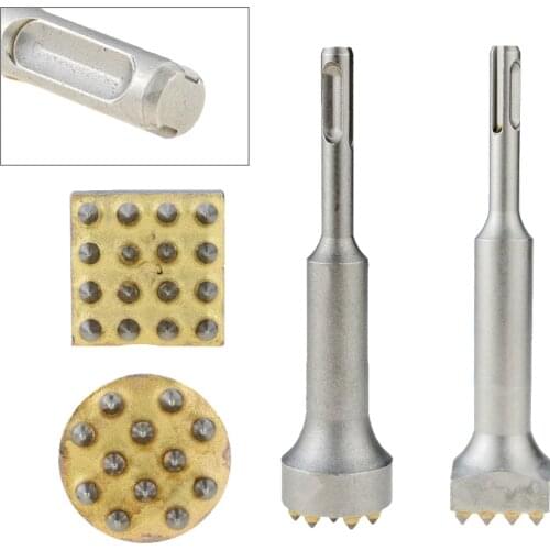 Rotary Electric Hammer Drill Point Groove Gouge Flat Round Chisel Hammer Chisel Bit For Stone Slab/Bridge/Wall/Cement