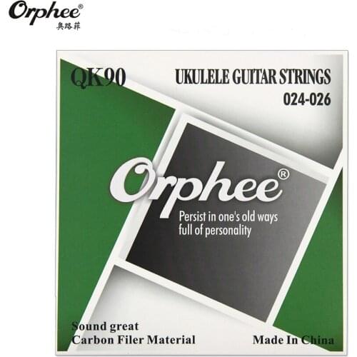 Guitar Ukulele Strings Orphee QK90 024-026 Crystal Nylon Line Music Wire Set 4pcs/set Ukulele Accessories